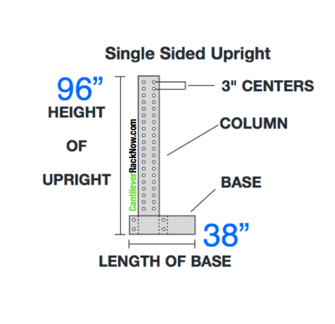Cantilever Rack Upright Base 1