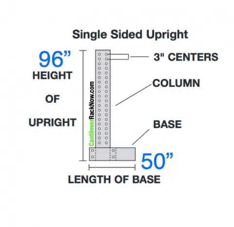 Cantilever Rack Upright Base 2