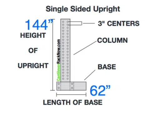 Cantilever Rack Upright Base 4