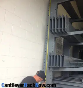 correct height of your cantilever rack system