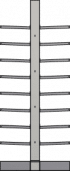 Double-sided cantilever rack