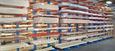 Cantilever lumber racks