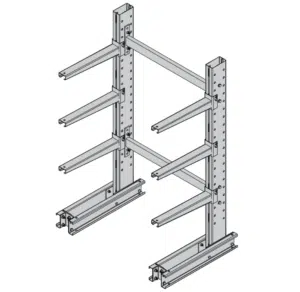 Cantilever rack bay