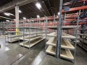 Heavy-duty steel shelving